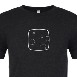 Asteroids Premium Tee :: Cropped :: ARCADE VISIONS Series :: Robots And Rocketships