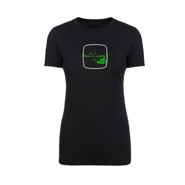 Battlezone Premium Tee :: Women :: Full :: ARCADE VISIONS Series :: Robots And Rocketships