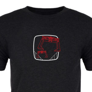 TRON Premium Tee Shirt :: Cropped :: ARCADE VISIONS Series :: Robots And Rocketships
